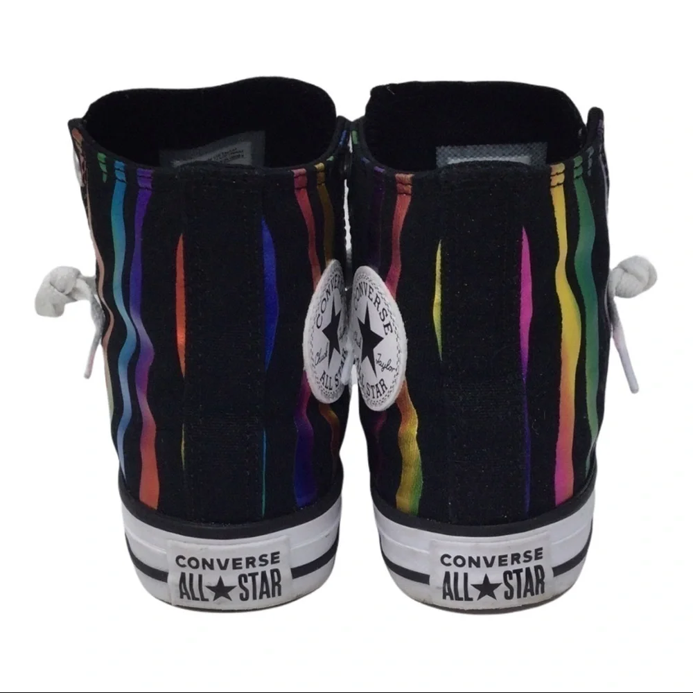 Converse‎ Chuck Taylor AllStar Can't Be Tame Rainbow Zebra Stripe High Tops